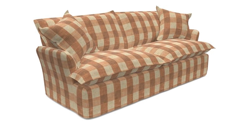 St Ives 3 seater sofa in Two Tone Plain Biscuit