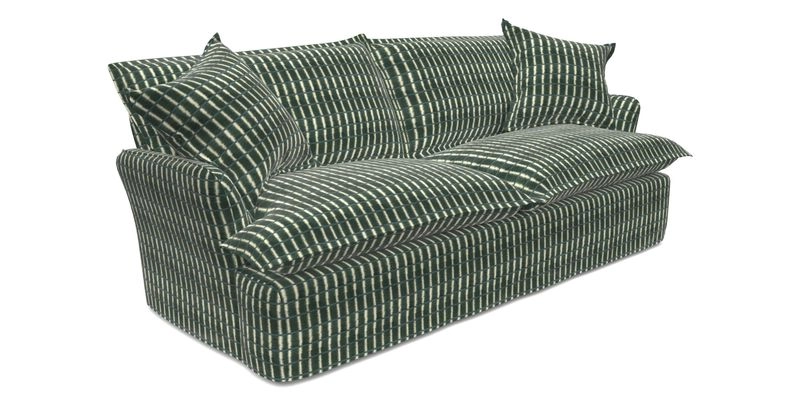 St Ives 3 seater sofa in Two Tone Plain Biscuit