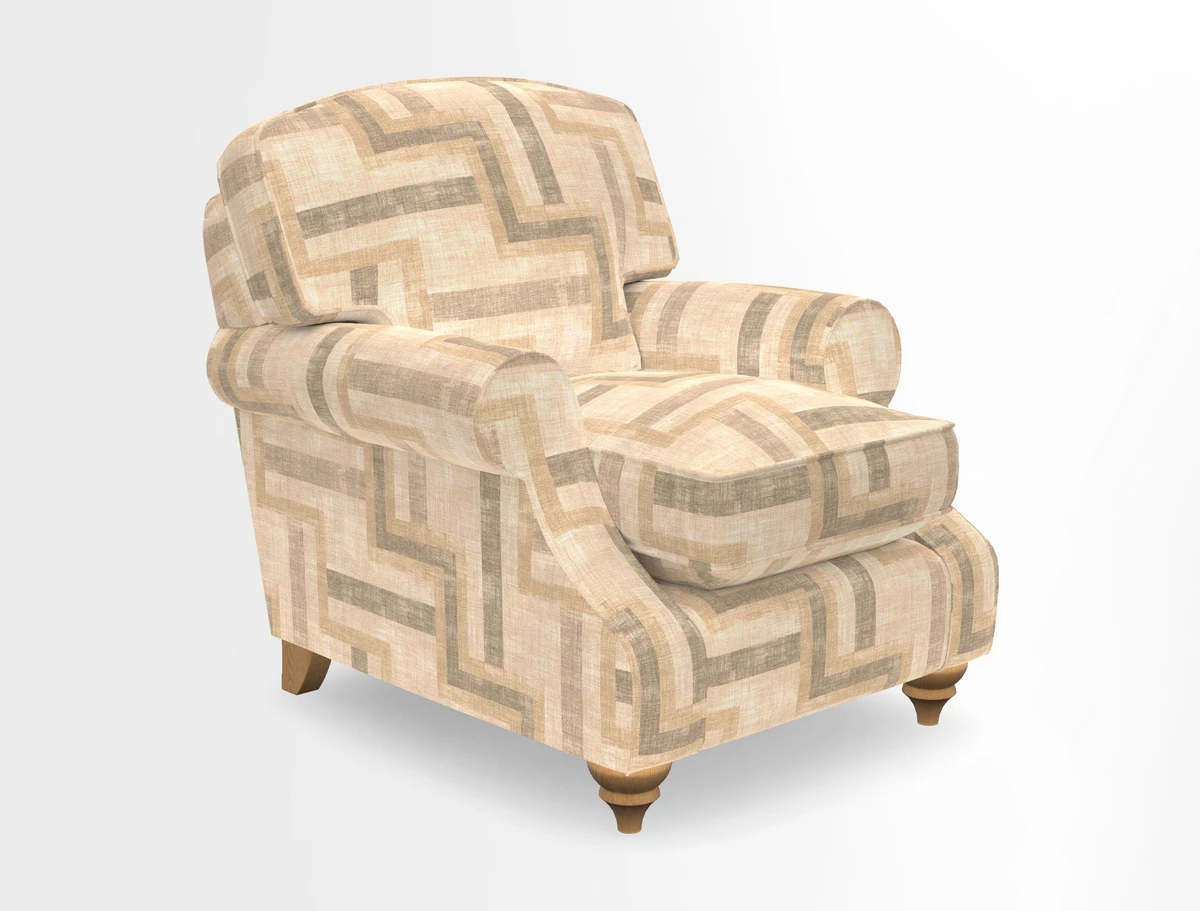 St Mawes Chair in Two Tone Plain Biscuit