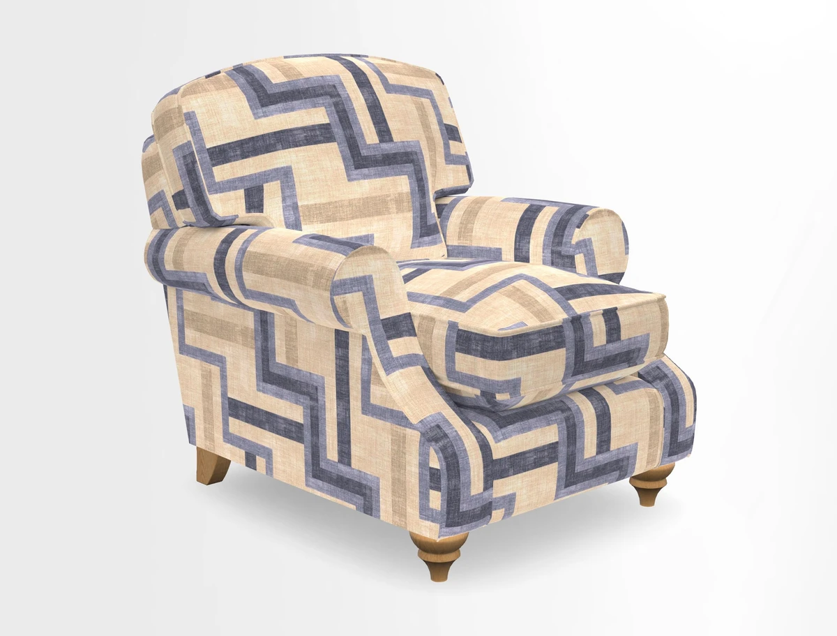 St Mawes Chair in Two Tone Plain Biscuit