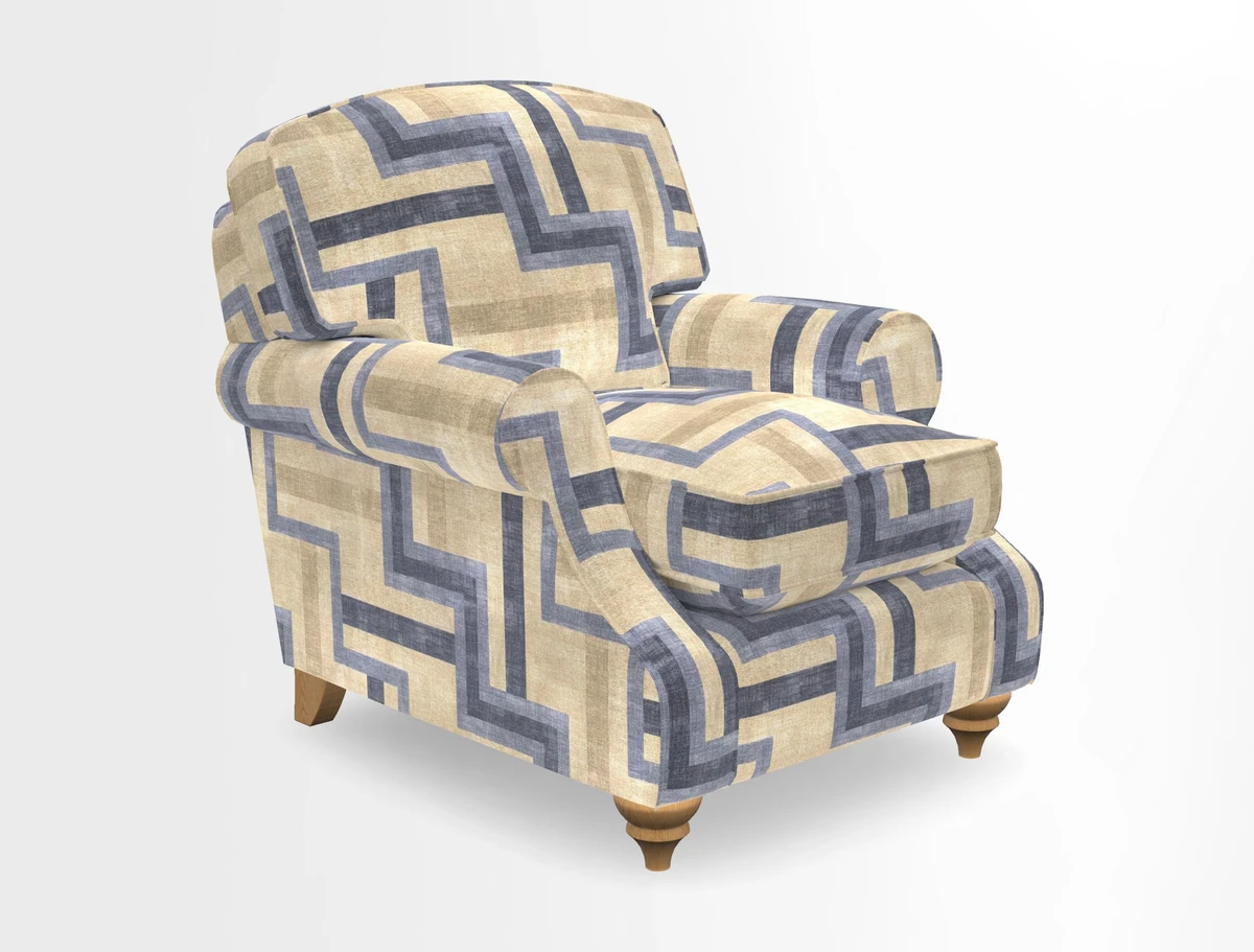 St Mawes Chair in Two Tone Plain Biscuit