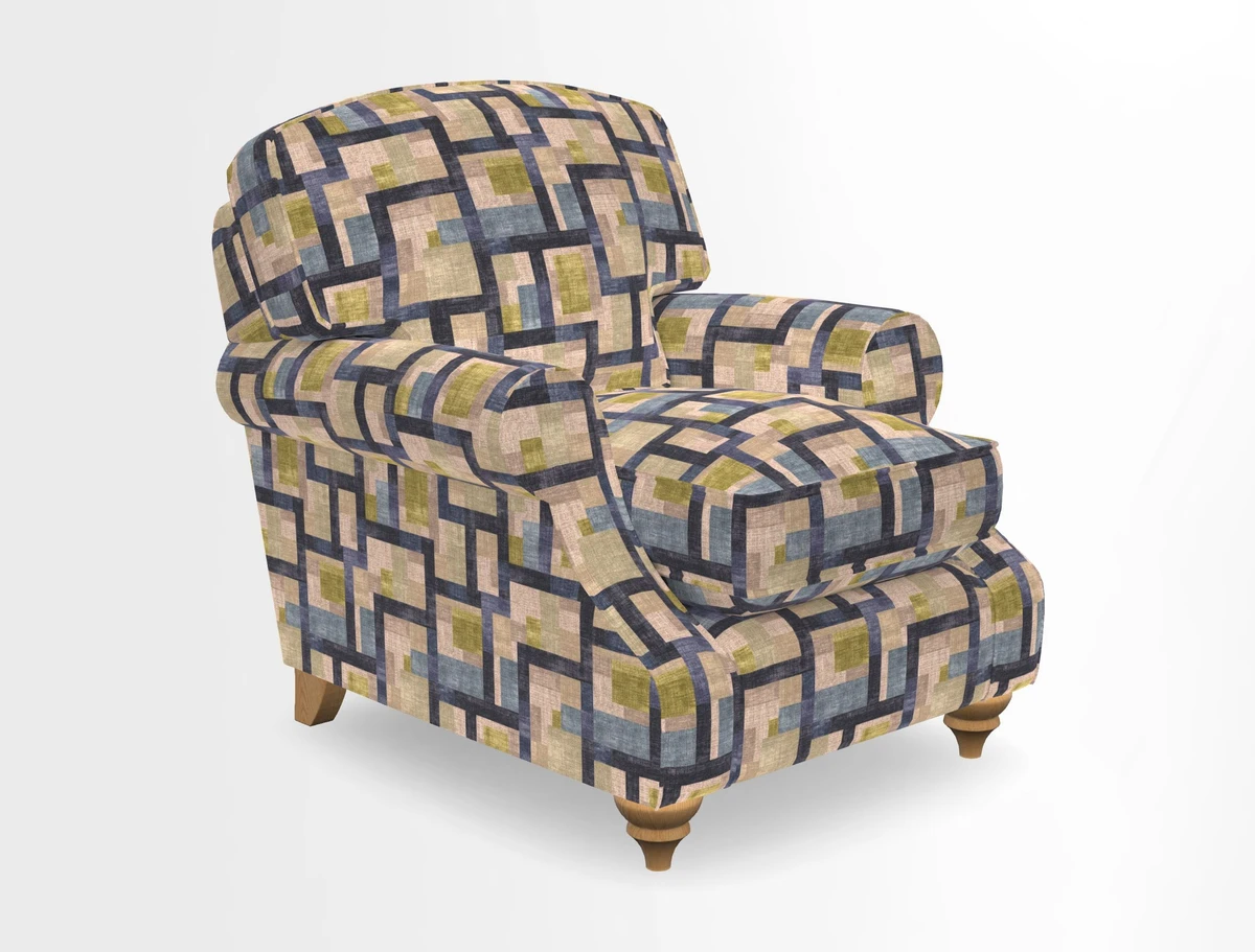 St Mawes Chair in Two Tone Plain Biscuit