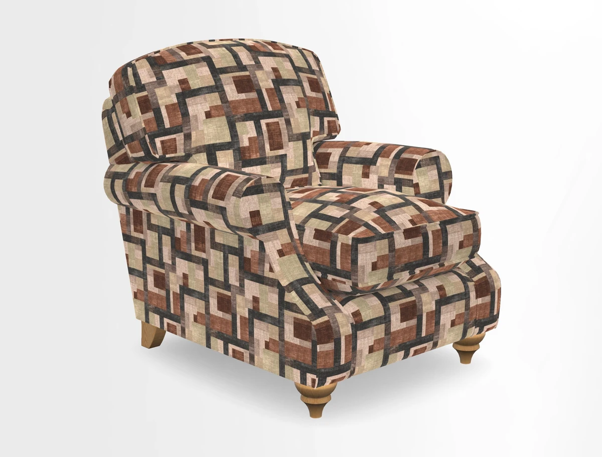 St Mawes Chair in Two Tone Plain Biscuit