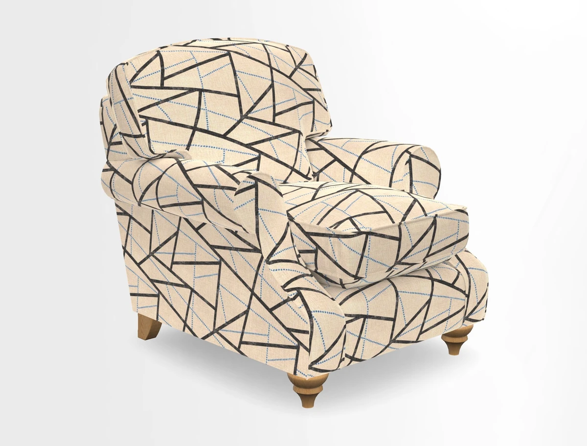 St Mawes Chair in Two Tone Plain Biscuit