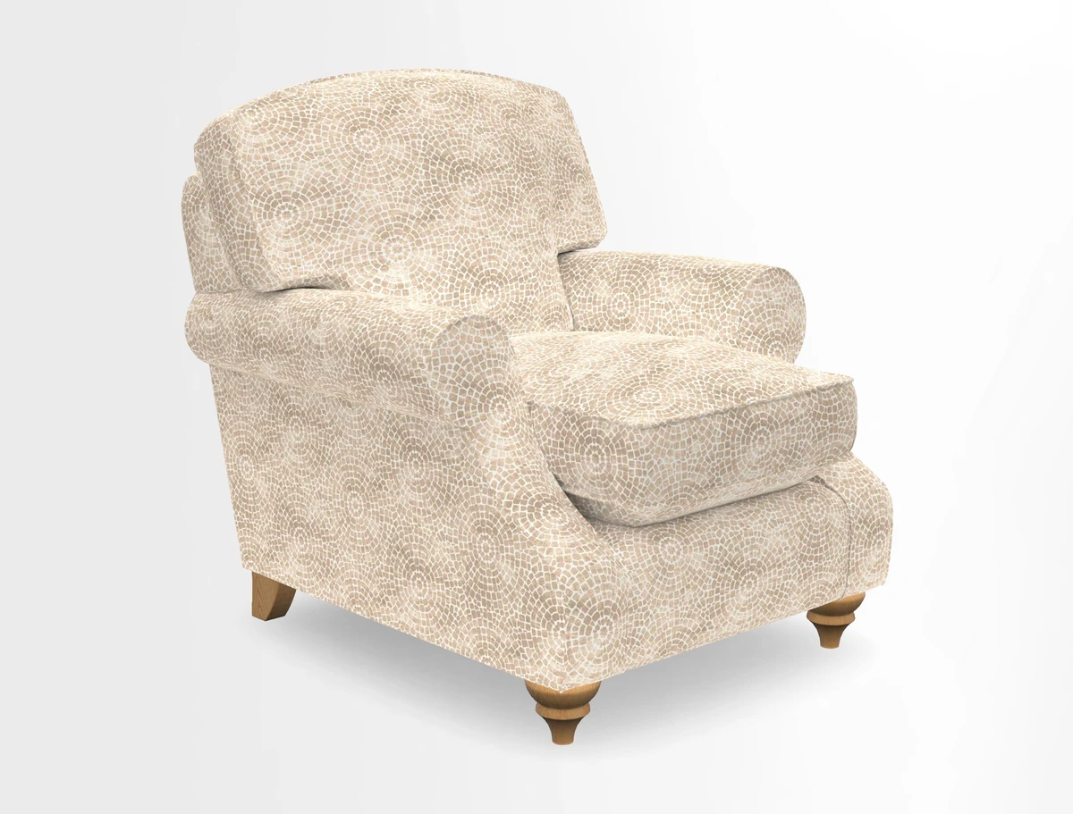 St Mawes Chair in Two Tone Plain Biscuit