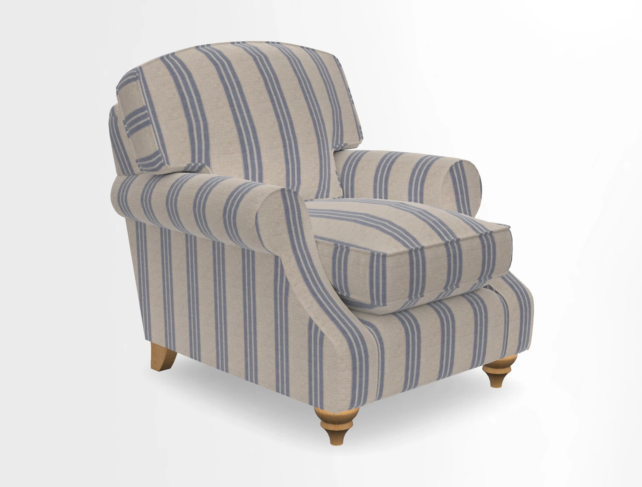 St Mawes Chair in Two Tone Plain Biscuit