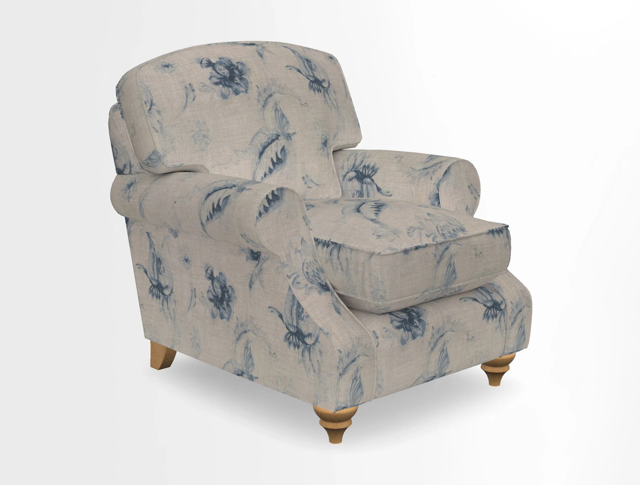 St Mawes Chair in Two Tone Plain Biscuit