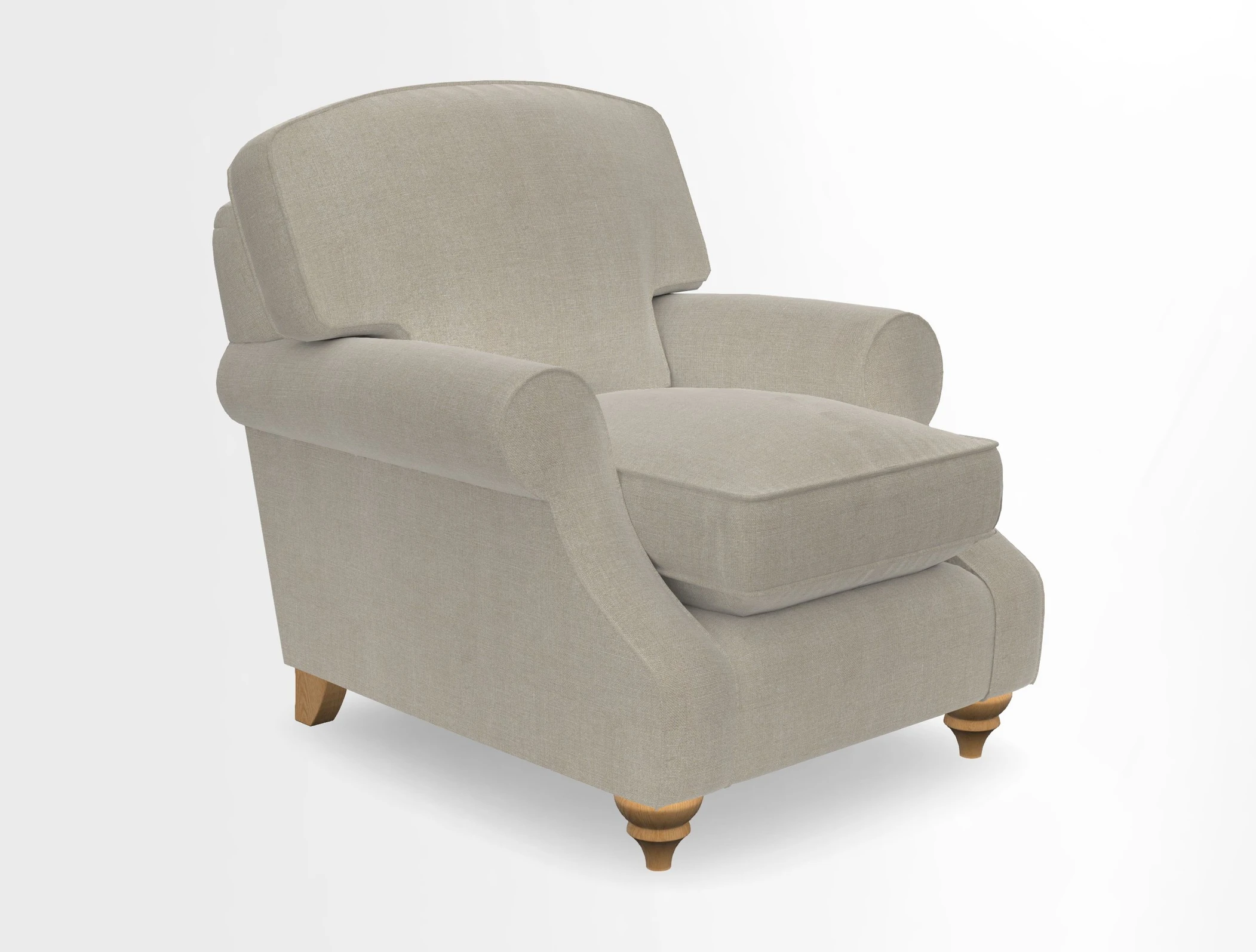 St Mawes Chair in Two Tone Plain Biscuit