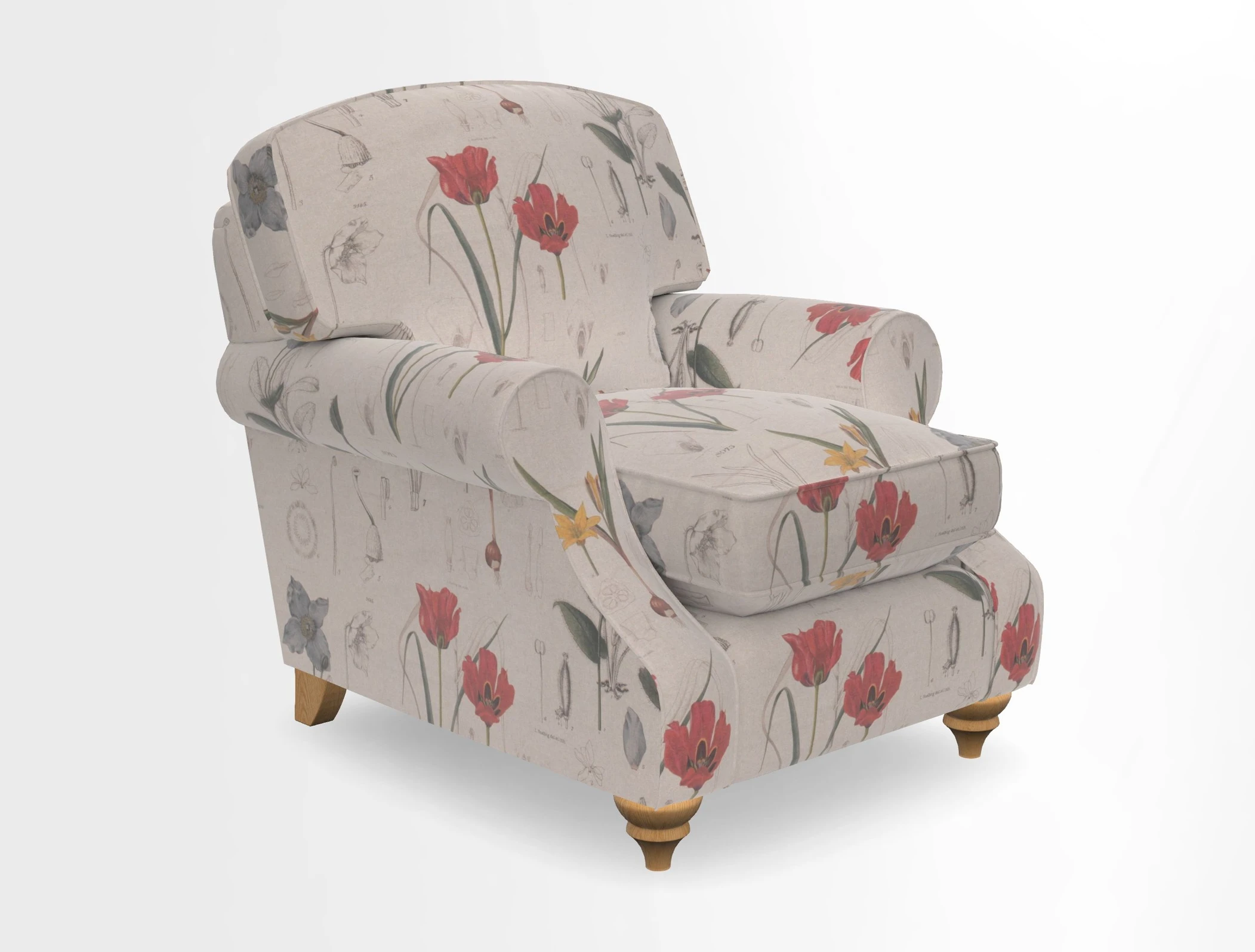 St Mawes Chair in Two Tone Plain Biscuit