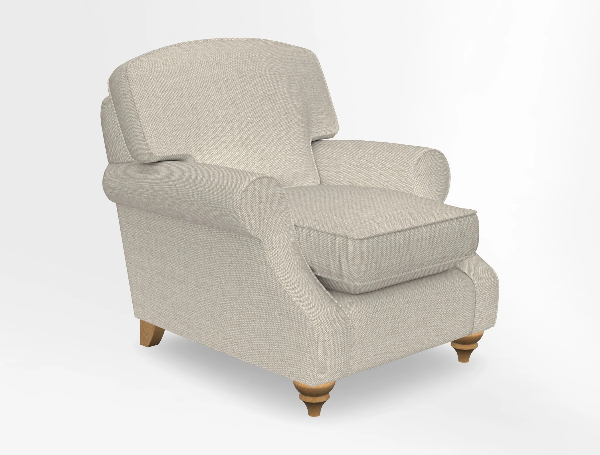 St Mawes Chair in Two Tone Plain Biscuit