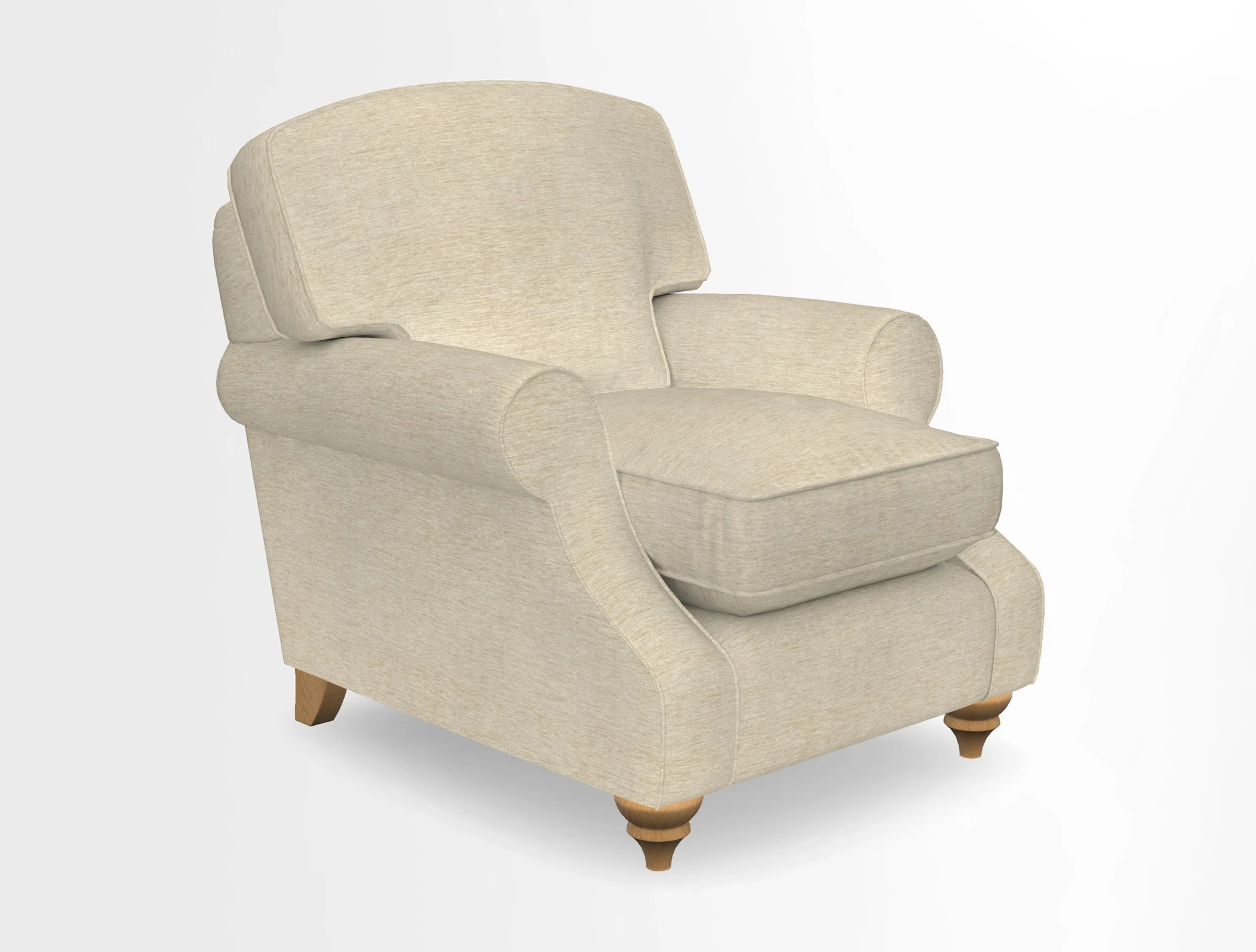 St Mawes Chair in Two Tone Plain Biscuit