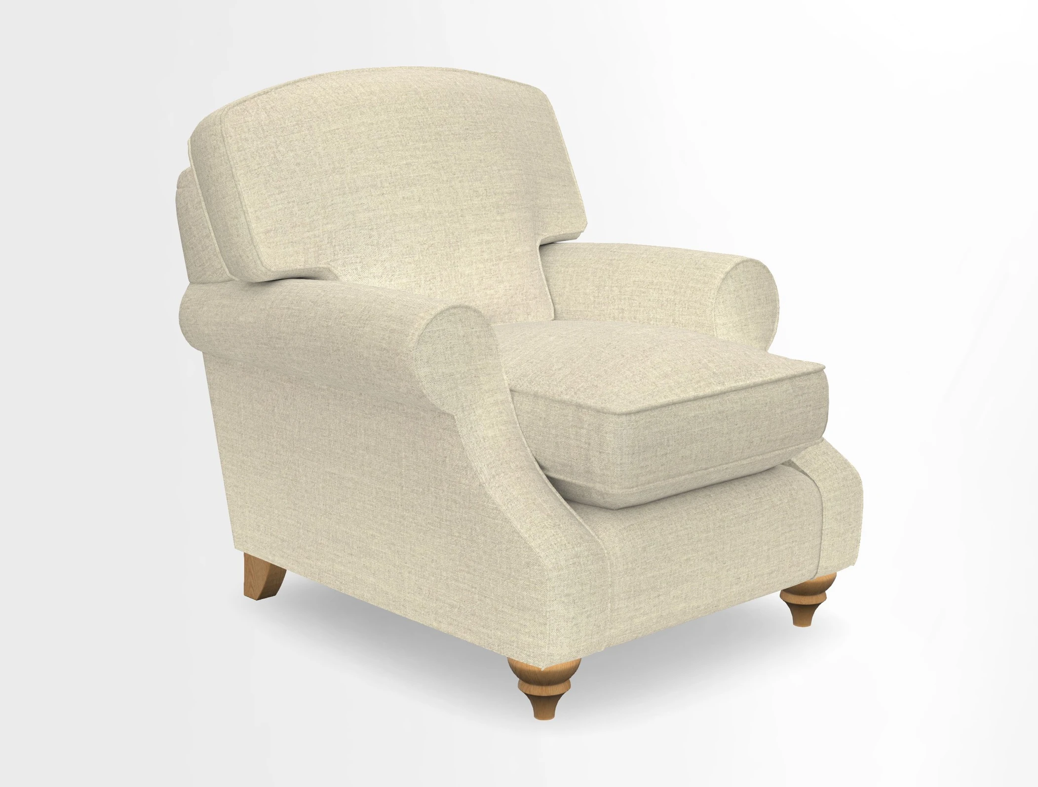 St Mawes Chair in Two Tone Plain Biscuit