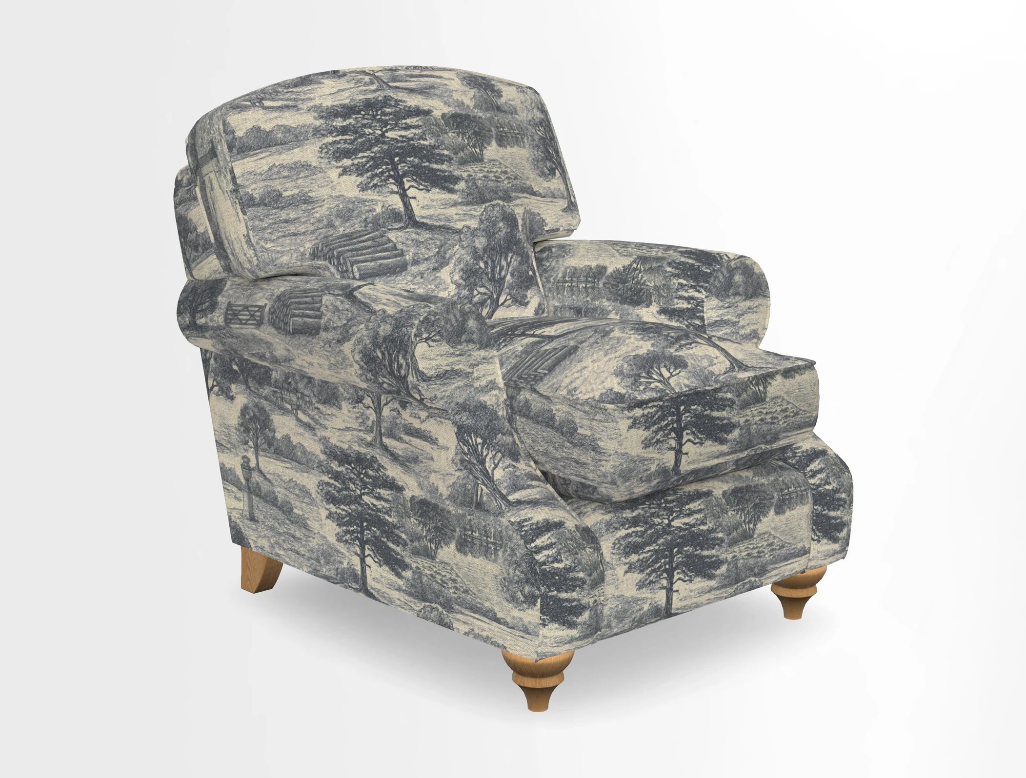 St Mawes Chair in Two Tone Plain Biscuit