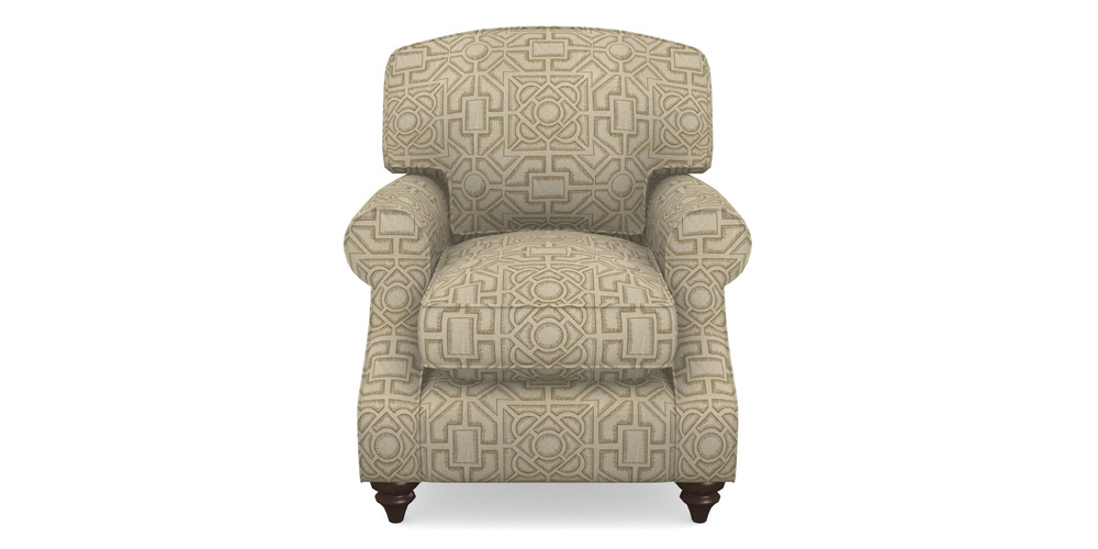 Product photograph of St Mawes Chair In Rhs Collection - Large Knot Garden Linen - Gold from Sofas and Stuff Limited