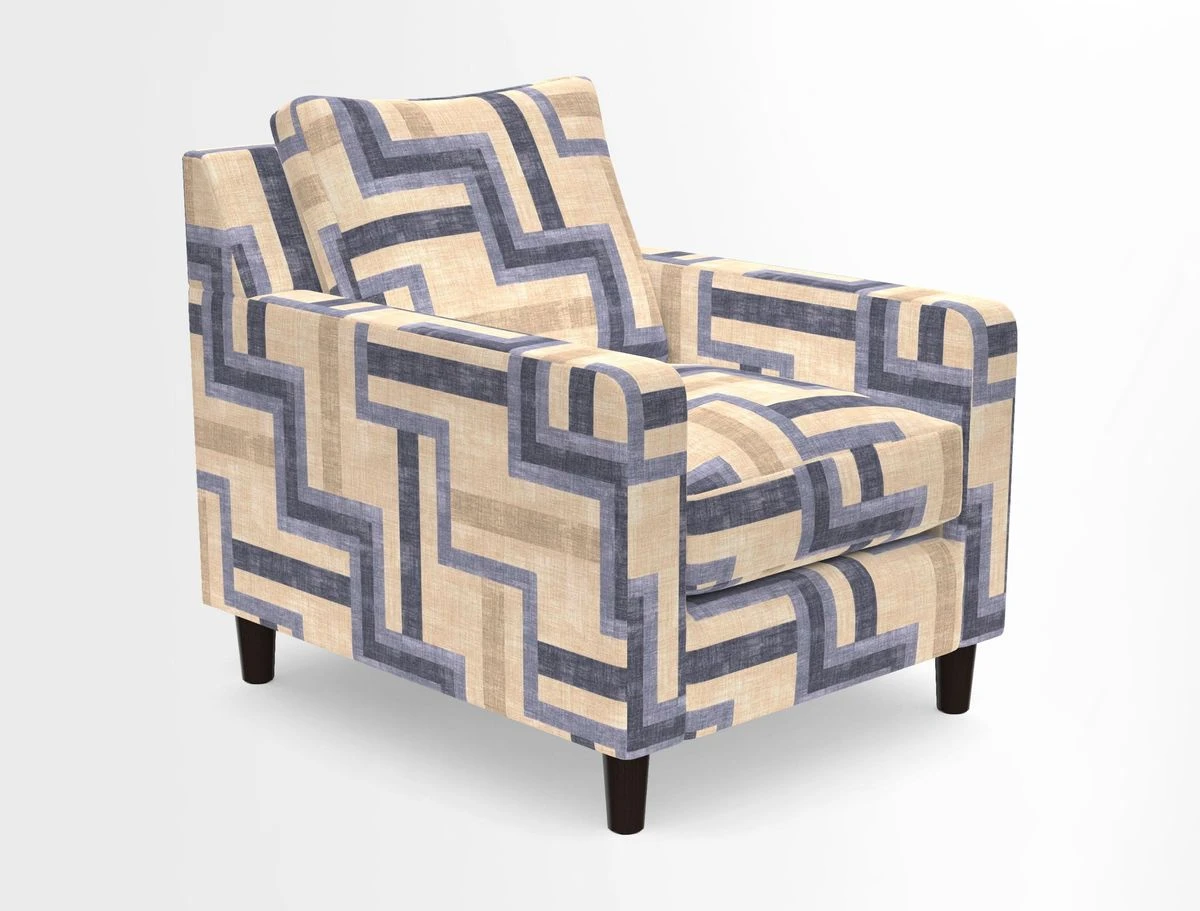 Stopham Chair in Two Tone Plain Biscuit