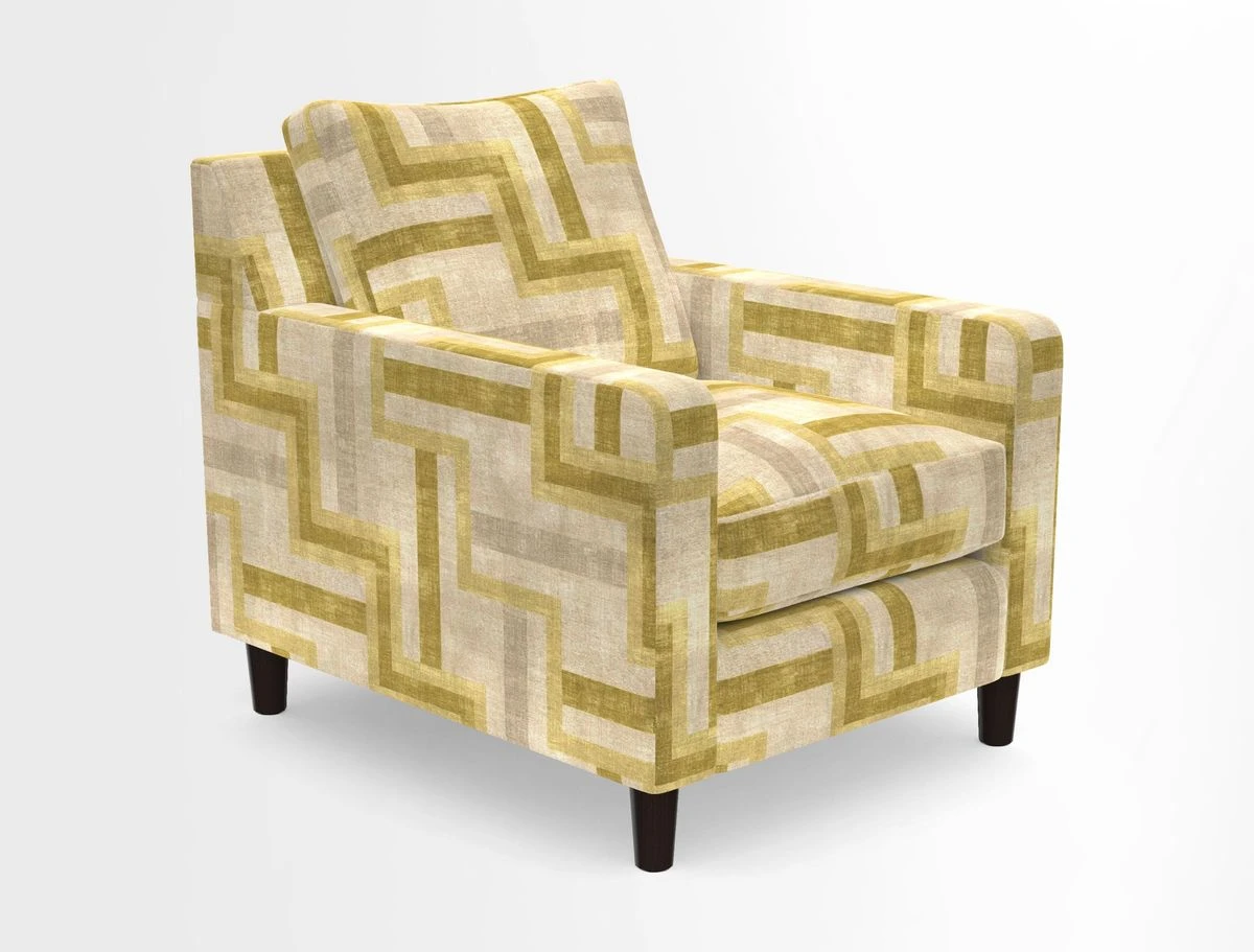 Stopham Chair in Two Tone Plain Biscuit