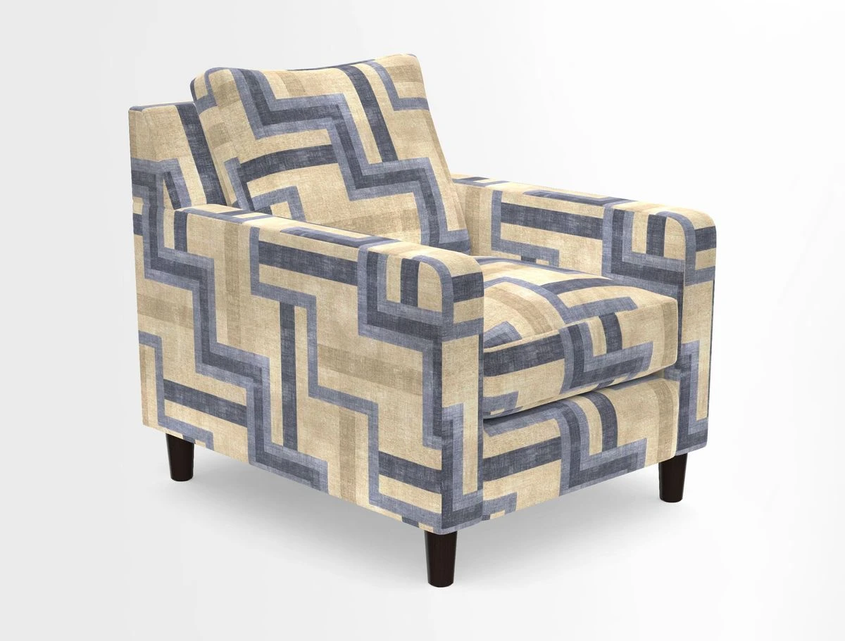 Stopham Chair in Two Tone Plain Biscuit