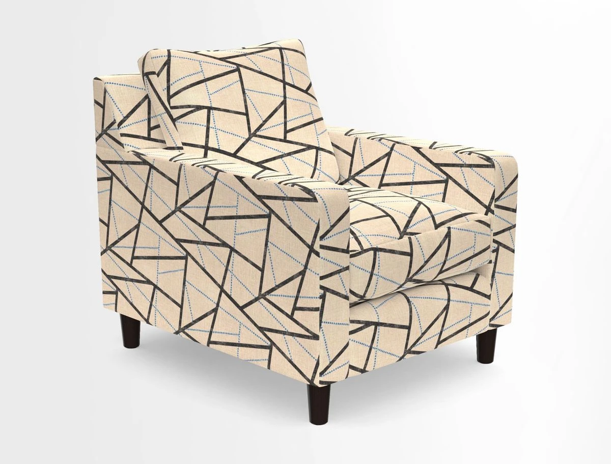 Stopham Chair in Two Tone Plain Biscuit