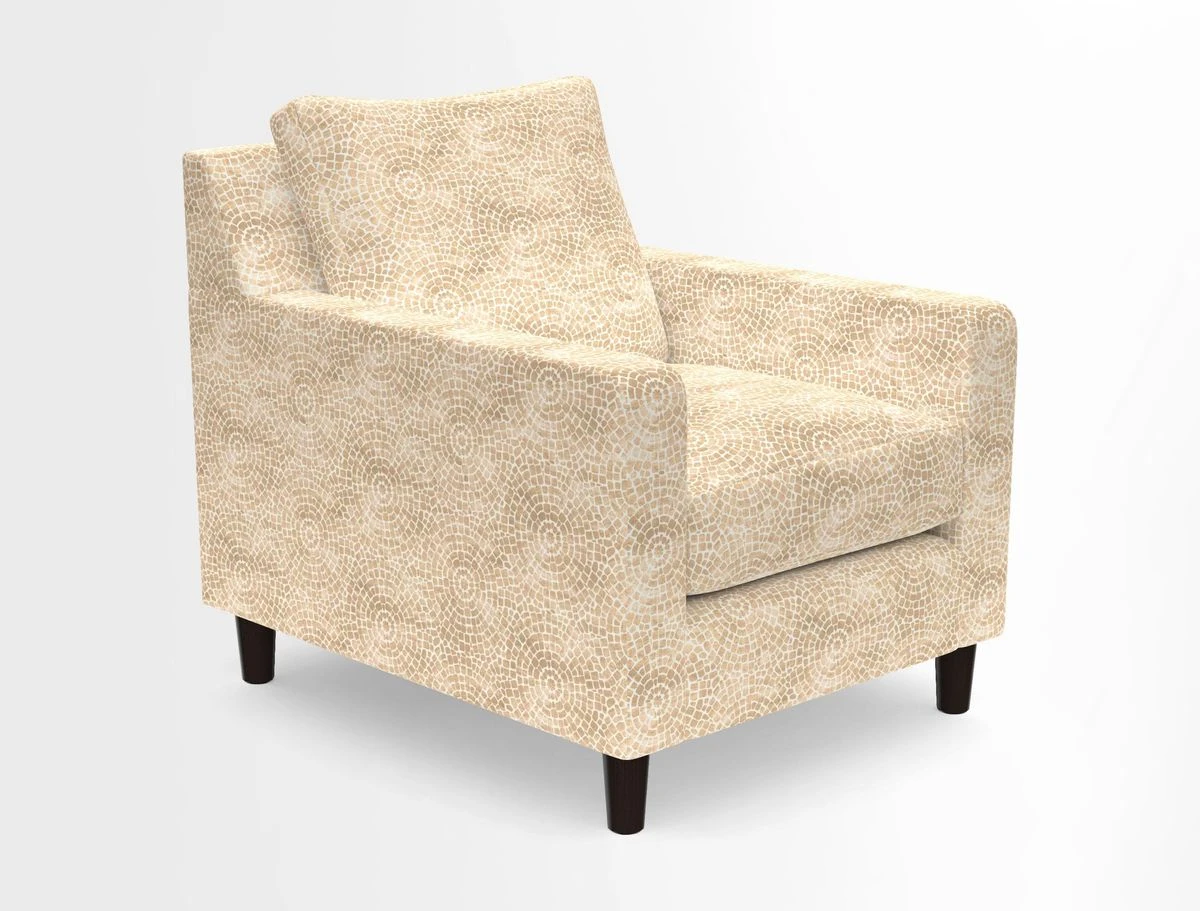 Stopham Chair in Two Tone Plain Biscuit