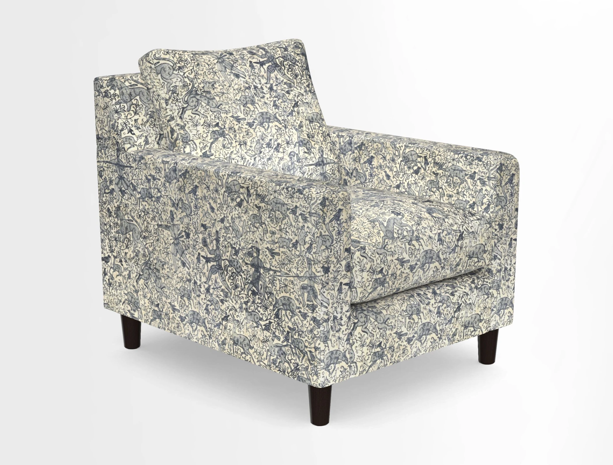 Stopham Chair in Two Tone Plain Biscuit