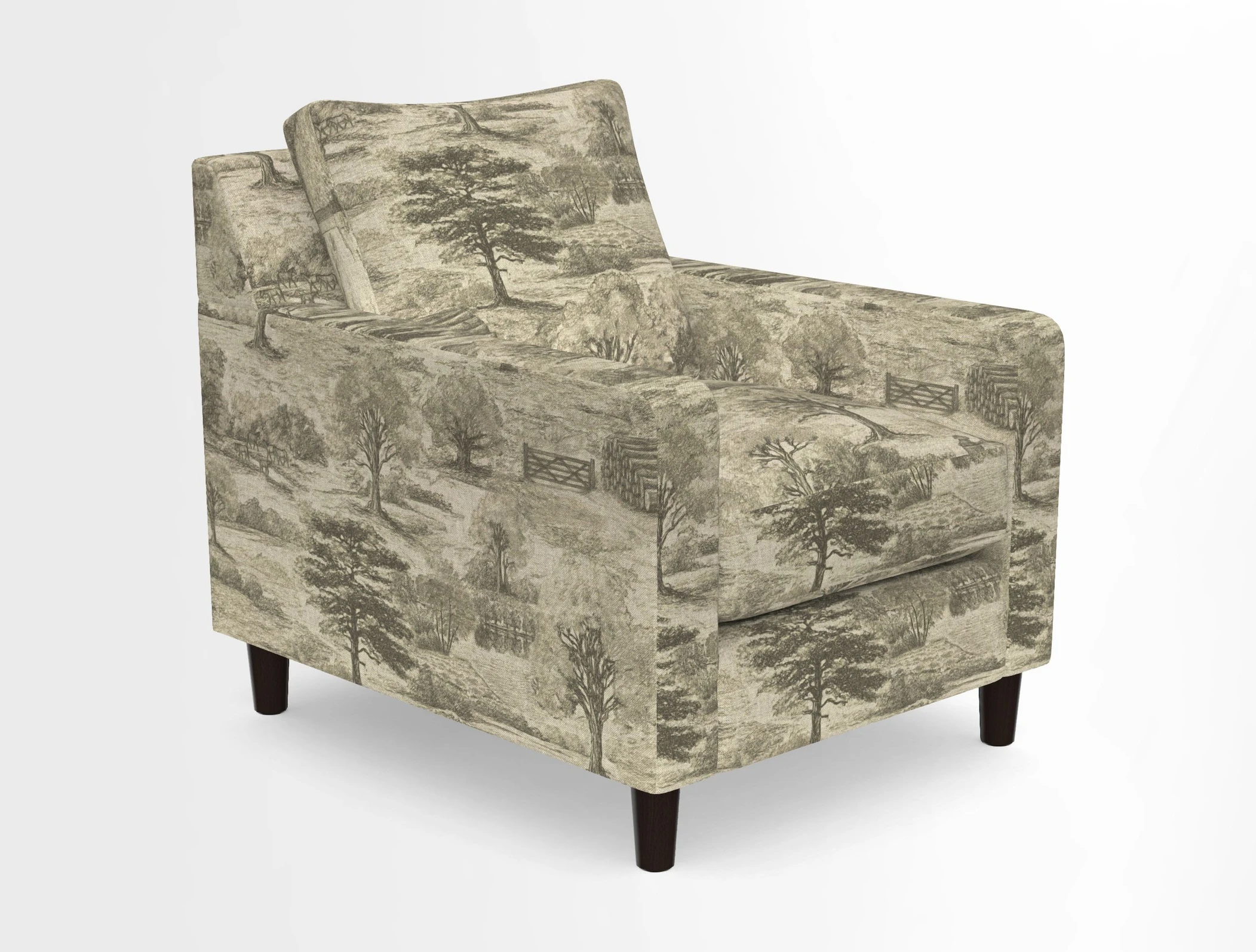 Stopham Chair in Two Tone Plain Biscuit