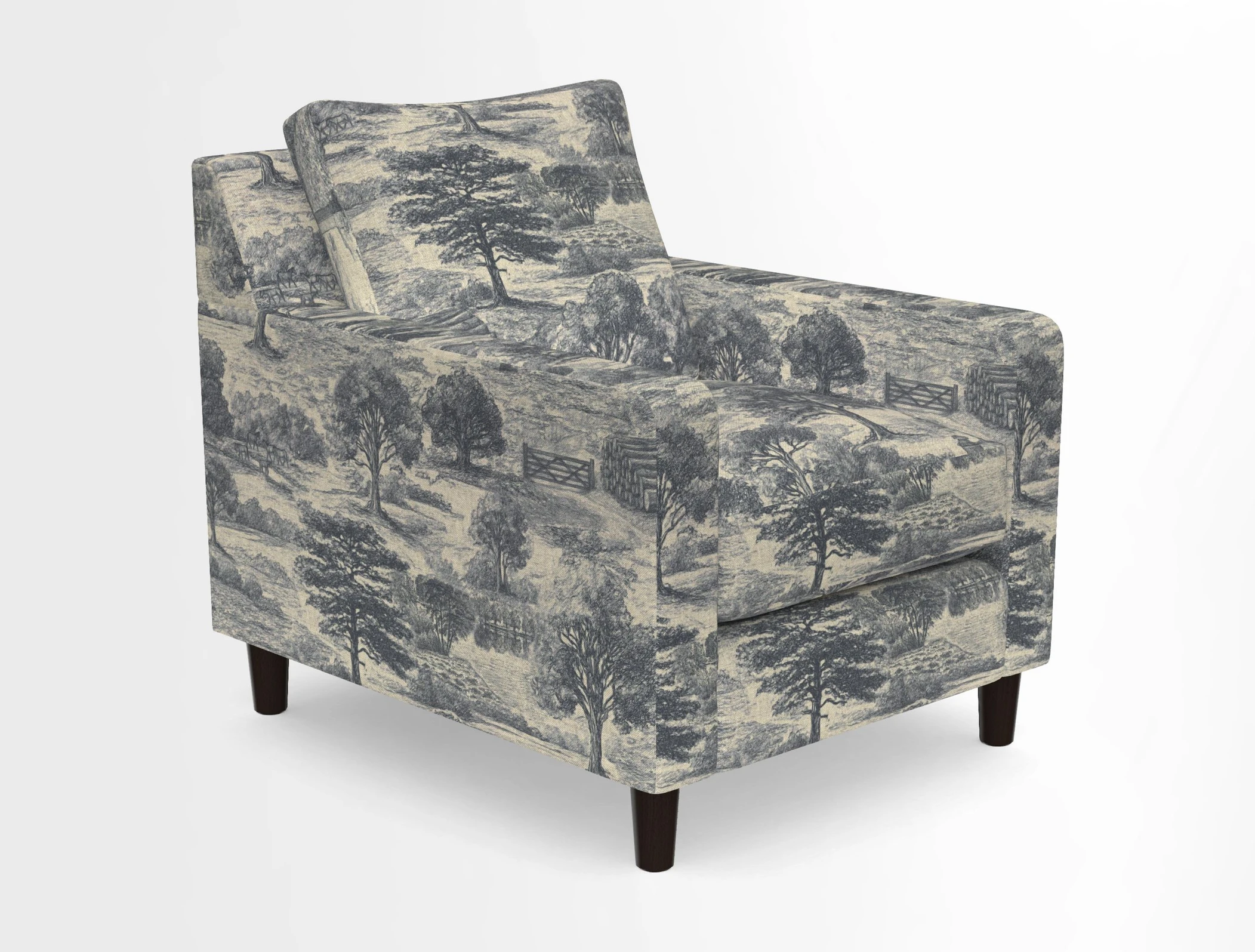 Stopham Chair in Two Tone Plain Biscuit
