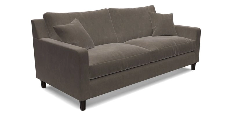 Stopham 3 Seater Sofa in Two Tone Plain Biscuit