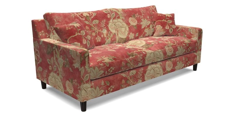 Stopham 3 Seater Sofa in Two Tone Plain Biscuit