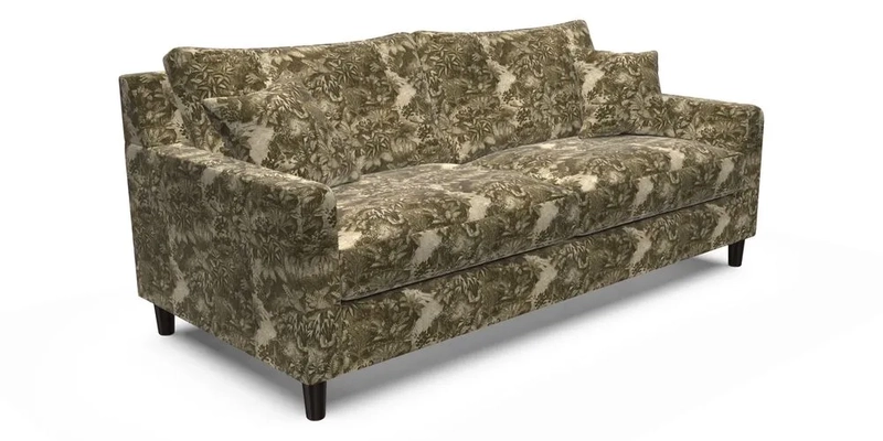 Stopham 3 Seater Sofa in Two Tone Plain Biscuit