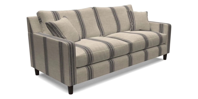 Stopham 3 Seater Sofa in Two Tone Plain Biscuit
