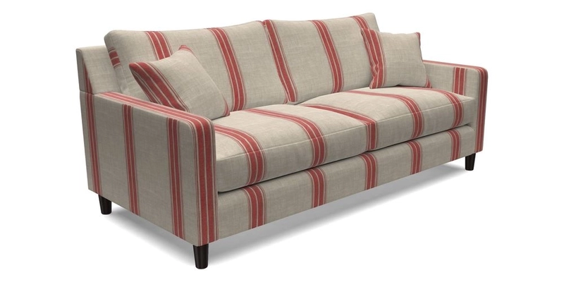 Stopham 3 Seater Sofa in Two Tone Plain Biscuit