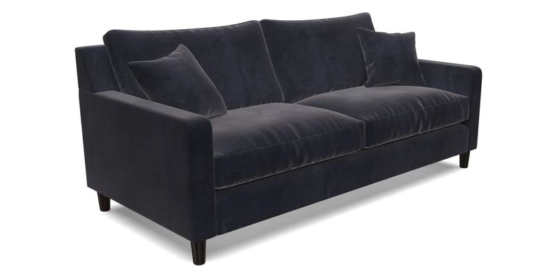 Stopham 3 Seater Sofa in Two Tone Plain Biscuit