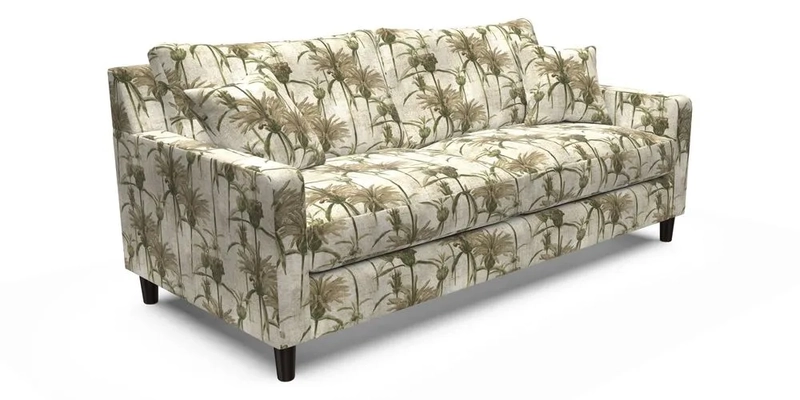 Stopham 3 Seater Sofa in Two Tone Plain Biscuit