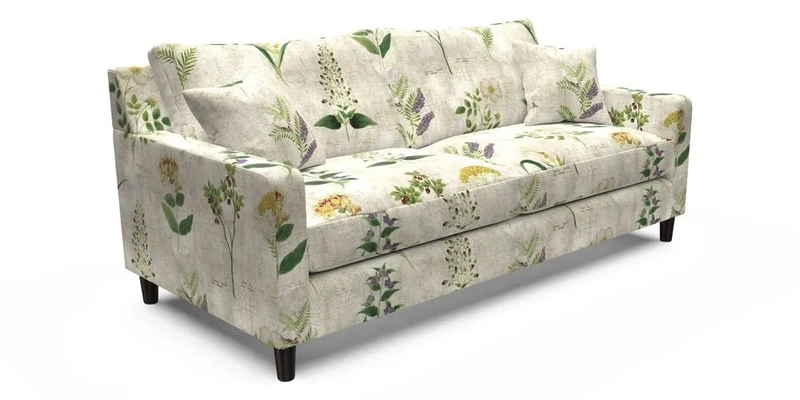 Stopham 3 Seater Sofa in Two Tone Plain Biscuit