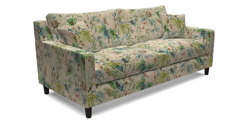 Stopham 3 Seater Sofa in Two Tone Plain Biscuit