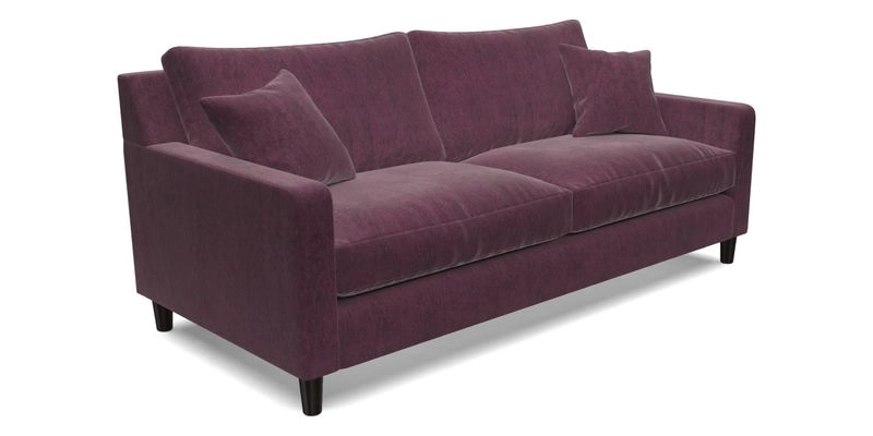 Stopham 3 Seater Sofa in Two Tone Plain Biscuit