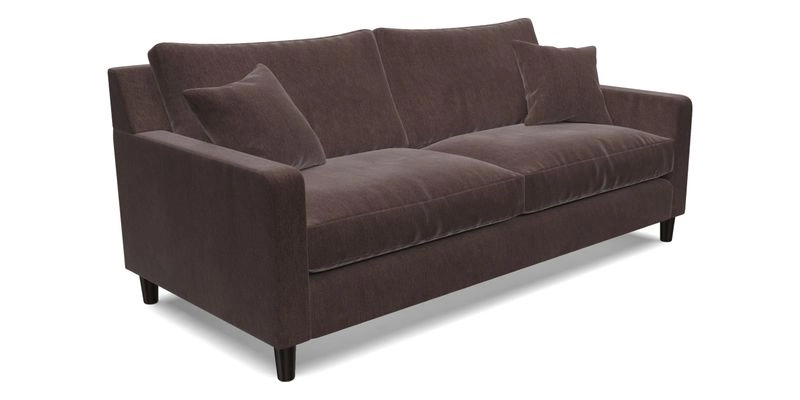Stopham 3 Seater Sofa in Two Tone Plain Biscuit