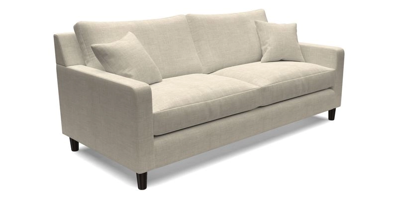 Stopham 3 Seater Sofa in Two Tone Plain Biscuit