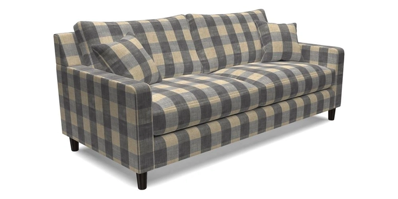 Stopham 3 Seater Sofa in Two Tone Plain Biscuit