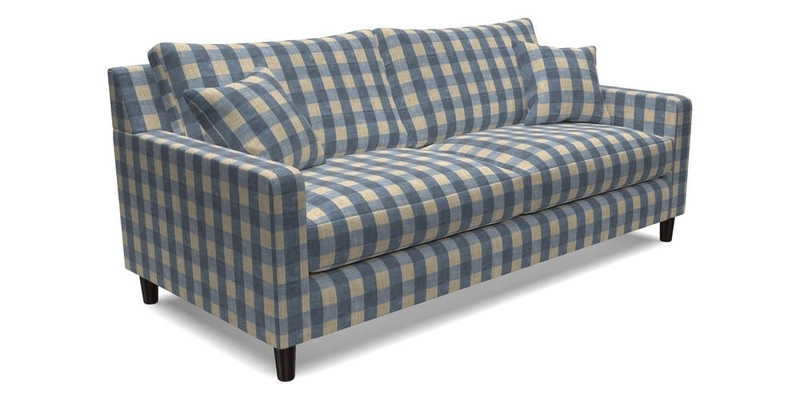 Stopham 3 Seater Sofa in Two Tone Plain Biscuit