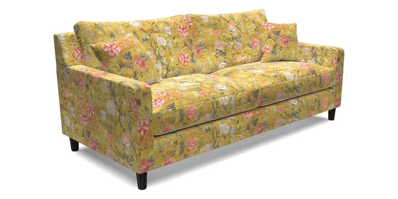 Stopham 3 Seater Sofa in Two Tone Plain Biscuit