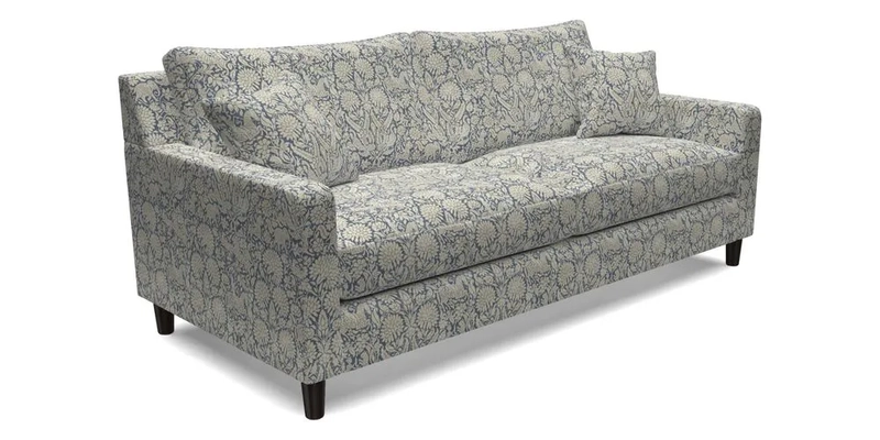 Stopham 3 Seater Sofa in Two Tone Plain Biscuit