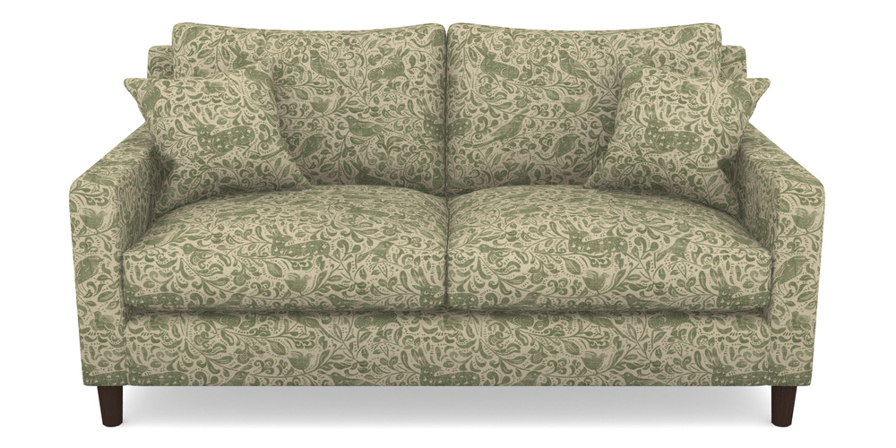 Product photograph of Stopham 2 5 Seater Sofa In V A Drawn From Nature - Bird And Rabbit - Light Green from Sofas and Stuff Limited