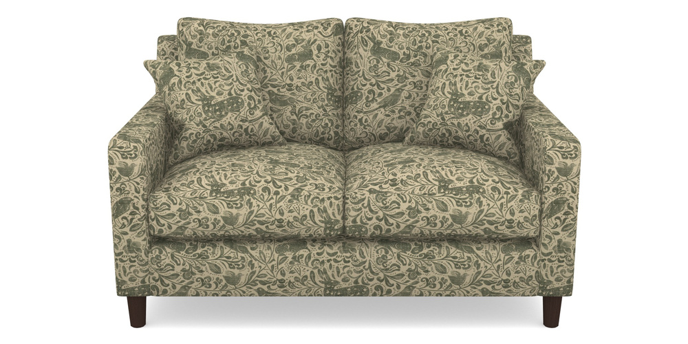 Product photograph of Stopham 2 Seater Sofa In V A Drawn From Nature - Bird And Rabbit - Dark Green from Sofas and Stuff Limited