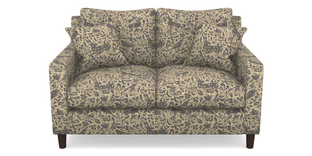 Product photograph of Stopham 2 Seater Sofa In V A Drawn From Nature - Bird And Rabbit - Navy from Sofas and Stuff Limited