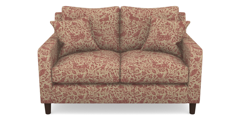 Product photograph of Stopham 2 Seater Sofa In V A Drawn From Nature - Bird And Rabbit - Red from Sofas and Stuff Limited