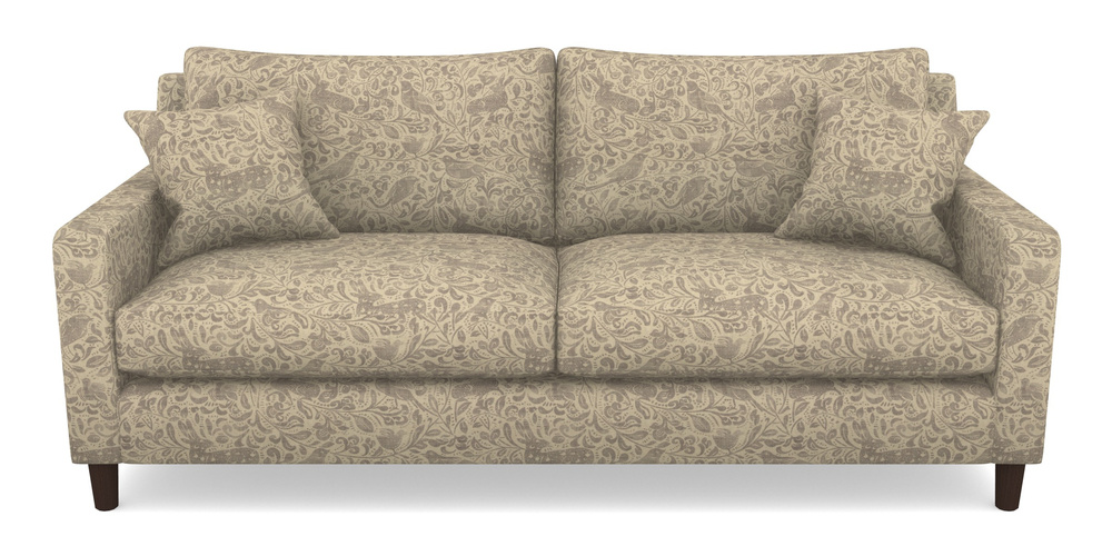 Product photograph of Stopham 3 Seater Sofa In V A Drawn From Nature - Bird And Rabbit - Grey from Sofas and Stuff Limited