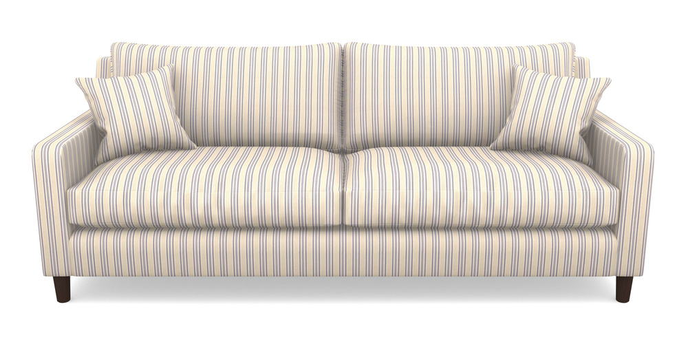 Product photograph of Stopham 4 Seater Sofa In Cloth 22 - Racing Stripes Ayr - Blueberry from Sofas and Stuff Limited