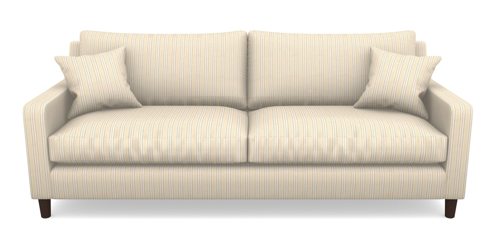 Product photograph of Stopham 4 Seater Sofa In Cloth 22 - Racing Stripes Ayr - Dove from Sofas and Stuff Limited