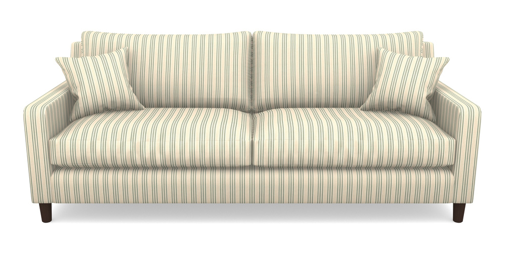 Product photograph of Stopham 4 Seater Sofa In Cloth 22 - Racing Stripes Ayr - Mint from Sofas and Stuff Limited